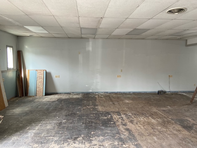 Without the flooring