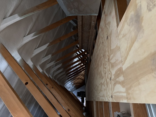 Spray foam insulation and furnaces in the rafters